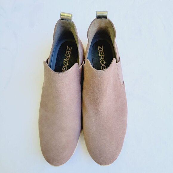 Cole Haan Women's Pink Twilight Mauve Zerogrand Slip-on Suede Boots - size 9 B - Picture 3 of 9